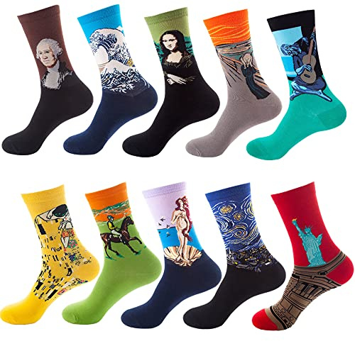GEYIWSSXY Bunte Socken Damen Lustige Sneaker Baumwolle Socken Herren Witzige Business AnzugLangesocken