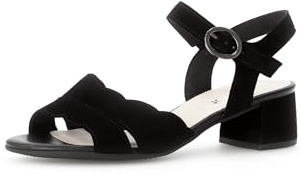 Gabor Damen Riemchensandalen, Frauen Sandalen,Strandschuhe,Sandaletten,Sommersandalen,Absatz,Sommerschuhe,Freizeitschuhe,schwarz,40.5 EU / 7 UK