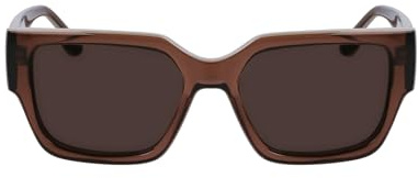 KARL LAGERFELD Unisex Adult Sunglasses KL6142S - Light Brown with Solid Brown Lens