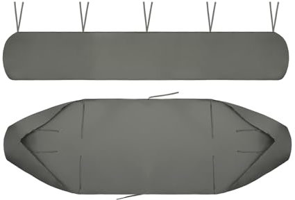 YOHOCS Markisenschutzhülle Schutzhülle für Markisen, Abdeckung für Markisen für die Lagerung im Winter, Sonnenschutz Abdeckhaube Aufbewahrungstasche,Grau,5m/16.40ft