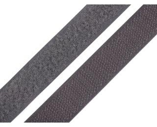 5 Meter Klettband zum Annähen Klettverschluss BAND (dunkelgrau, 50mm Breit - 5 Meter)