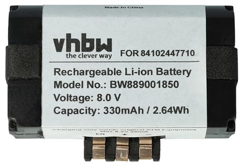 vhbw Akku kompatibel mit BMW Mini F55, F56, Clubman F54, Countryman F60 Auto (330 mAh, 8 V, Li-Ion)