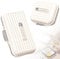 Ptyism 2 Stück Pillendose für Unterwegs（Groß und Klein-White）Tablettenbox 7 tage für unterwegs丨Reise Pillenbox，Pill Organizer Travel Für Reise und Tägliches Gebrauch usw