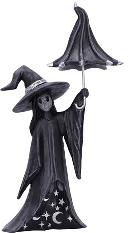 Nemesis Now Little Souls Collection Witchy Decor - Hexenfigur für mystische Wohnkultur - aus feinstem Kunstharz gegossen, fachmännisch handbemalt - 18 cm Funkeln