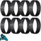 LINYIJOY 4 Paar Schnürsenkel Fixierband für Fußballschuhe, SchnüRsenkel Fixierband Fussball Verstellbare Elastische SchnüRsenkel SchnüRsenkel Fixierband für Fußballschuhe, Hoher Absatz(Schwarz)