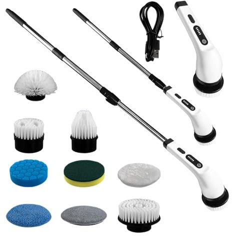 Electric Scrubbing Tool, Bathroom Cleaning Device, Handheld Cleaning Scrubber, Multi- Cleaning Brush, Rechargeable Scrubbing Brush, Tile Cleaning Machine, Deep Cleaning Tool,