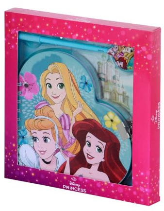Disney Prinzessinnen Adorable-Herz Tagebuch + Stift, Blau
