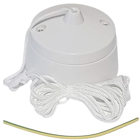 Eabcon Cord Light Switch, 2 Way Standard Pull Switch with a cut of 2mm Earth sleeving