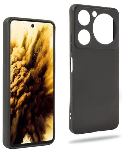 REY Cover in Gel TPU Nera per ZTE Nubia Music, Ultra Sottile 0,33 mm, Morbido Flessibile, Custodia Silicone