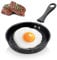 Celestia Bratpfanne, Antihaftbeschichtete Mini-Pfanne, Outdoor Geschirr Kochgeschirr Bratpfanne Camping Eierpfanne mit Griff hitzebeständiger Topf Pfanne Antihaft für Gasherd, Induktionsherd (12CM)