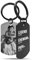 Meinearmbänder „Legend Papa“ Personalisierter Schlüsselanhänger mit Foto & Gravur | Individueller Schlüsselring mit Schwarz/Weiß Bild | Ideales Erinnerungsstück für besondere Momente des Vaters