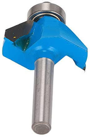 ZDETGU Router Bit 45 Grad 1/4in Round Shank Schandwerkzeug mit Oberlager für Holzbearbeitung (1/4*1/2)
