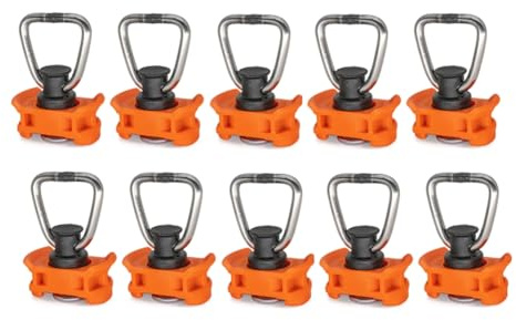 Remingtape 10pcs Single End Fitting for Airline Rail End Fitting Lashing Rail Fitting Airline Rail Single Stud L-Track Fitting