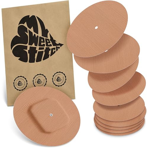 MySweetStitch – 10–25× Cerotto Simplera rotondo, overpatch Ø 70 mm, delicato sulla pelle, impermeabile e traspirante (Beige, 10)