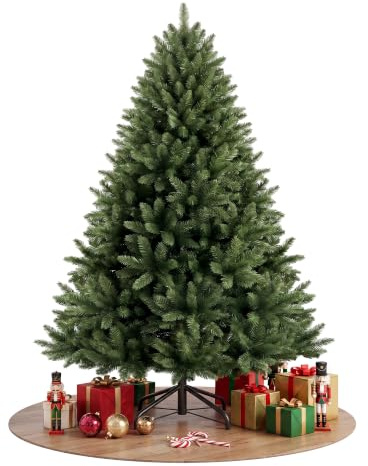 YOUDENOVA Künstlicher Weihnachtsbaum 180 cm | Premium Tannenbaum Künstlich - Naturgetreu | inkl. Faltbarer Metallständer