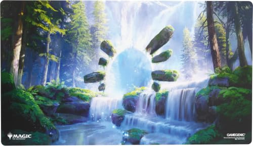 Gamegenic, Magic: The Gathering – Secrets of Strixhaven Prime Playmat | Spielmatte in Standardgröße: 61 x 35 cm, Dicke: 2 mm, Motiv: Dreamroot Cascade