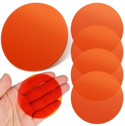 Filtres à Gel Jaunes Autocollants pour Éclairage LED, 20 Pièces | Film Pet Transparent, Transmission Lumineuse Élevée, Installation Facile, Effets DIY pour Studio et Théâtre