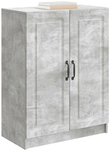 vidaXL Sideboard Betongrau 66 x 34,5 x 87 cm Holzwerkstoff, Moderner Wohnzimmerschrank, rechteckige Buffetaufbewahrung, Dekokasten für den Eingangsbereich, praktische Organisation