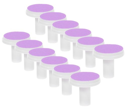 Pads de Rechange Pourpre pour Lime à Ongles Bébé, 12 Pièces | Format Pad Pratique, Papier Abrasif et Plastique, pour Nourrisson 6 à 12 Mois, Lot de Remplacement