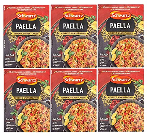 Schwartz Paella Seasoning (Authentic Spanish Flavour) 30g - Pack of 6