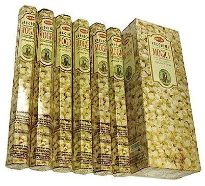 Hem Räucherstäbchen-Boxen, 6 Packungen, insgesamt 120 Stäbchen Precious Mogra