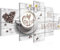 Runa Art Bild Esszimmer Küchenbilder Küche Kaffee 5 Teilig Be Happy Weiss Wandbilder auf Vlies Leinwand 020653c