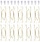 Fasunry 10 Pack Plate Hangers, 4 Inch Wall Plate Hangers and 12 Pack Wall Hooks, Compatible 4 to 4.5 Inch Decorative Plates, Antique China, Antique Plates and Arts