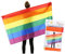 MAELSA® - Drapeau arc en ciel 90x150 cm - drapeaux gay pride festival - drapeau LGBT grand format résistant