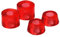 Perfeclan 4 Skateboard Buchsen Longboard LKW Buchsen Skateboard Scheiben für Skateboard LKW, Rot 95A Longboard