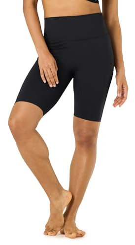 LAPASA Damen Sportshorts Taschen Kurz Leggings Yoga Shorts Hoher Bund L52A1 (Ohne Taschen: Schwarz, M)