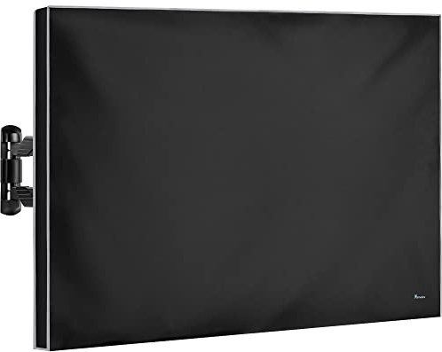 TV Abdeckung Outdoor 90 Zoll – Wetterfest Wasserdicht Staubdicht – Schutzhülle für Fernseher auf Terrasse, Balkon, Garten – UV-beständig – Robustes Oxford 600D