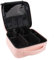 Borsa cosmetica da donna e ragazza, portatile da viaggio, borsa da trucco, borsa professionale per trucchi cosmetici, strumento di bellezza, borsa da trasporto impermeabile, tessuto Oxford, rosa