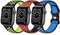 HDSF 3 Pack Correas Compatible con Apple Watch 38mm 40mm 41mm 42mm 44mm 45mm,Coloridos Correa de Silicona Suave Pulseras de Repuesto para iWatch Series 7 6 5 4 3 2 1 SE(42mm/44mm/45mm,3 Pack D)