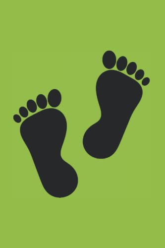 Notizbuch: Fuß Füße wandern Fußpflege Podologie Kosmetik Fußmassage Notizbuch grün , liniertes Buch zum reinschreiben, 120 Seiten, Softcover, ... Planer Tagebuch Wandertagebuch Gipfelbuch