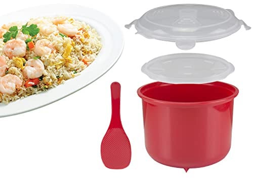 BEPER C106CAS001 Cuociriso Microonde da 2.6L - Cuoci Riso, Cereali, Legumi, Couscous al Microonde, BPA Free