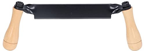 Couteau à tirage de 20,3 cm/25,4 cm, outil de rasage droit professionnel avec manche en bois, couteau de rasage à tirage abattu, outil à main d'écorçage du bois pour bûche, bois, poteau de(10in)