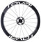 Fahrrad-Rad-Aufkleber R-O-V-A-L CL50mm Bike-Räder Aufkleber Anzug für 50mm Rand Tiefenabziehbilder Fahrrad Radfahren Rad Rim Aufkleber für Zwei Radaufkleber (Color : C Brake Bright White)