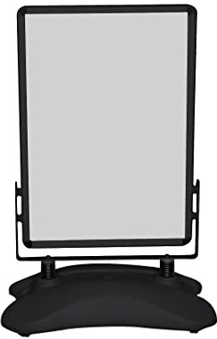 Display Genie Spring Waterbase Pavement Sign with Aluminium Clip Frame – Poster Display Stand – Ideal for Entrances, Retail Spaces & Car Parking (Black) (A1)