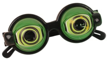 Tonone Verrückte Brille, Spaß Brille Fasching Augapfel-Brille Lustige Partybrillen Spassbrillen Kinderbrillen Lustige Brillen Wackelaugen Brille Für Kostümzubehör Und Fotokabine Requisiten,Grün