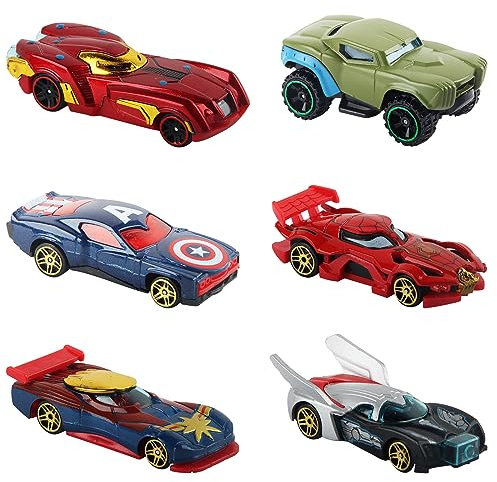 ZoneYan Superheld Auto Spielzeug - 6 Stück Mini Rennauto Set für 3-14 Jahre Jungen Mädchen Kinder - Sehr Cool