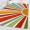 STARUIA Boho-Teppich, waschbar, 120 x 150 cm, Kinderteppich für Spielzimmer, rutschfester Kinderteppich für Schlafzimmer, Regenbogen, moderner Sonnenteppich, weicher Überwurf, Sonnenschein-Teppich für