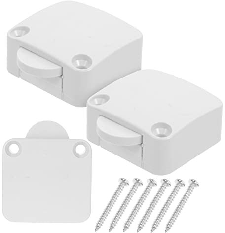 Hemobllo Schrankleuchte Türlicht Automatischer Steuerschalter 3 Stück Weiß Flammhemmendes Material mit Seilschnalle und Schrauben für Kleiderschrank Schiebetür Hotelschrank Schubladenlicht 12v-250v