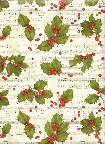 ARKRAFT Geschenkpapier Weihnachten 3 Bögen Format 90 x 65 cm Weihnachtsdesign (18-9115)