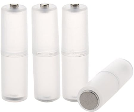 INTCHE 4 Stück AAA zu AA Batterie Zelle Konverter Adapter zylindrische Gehaeuse Halter