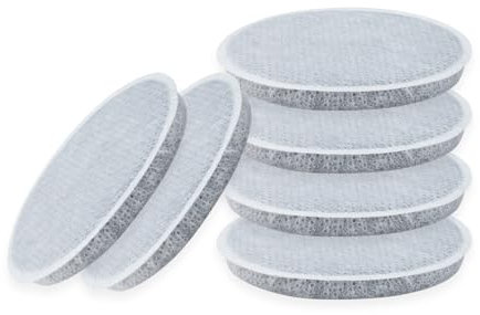 BAMBOOST Filtro dell'acqua a disco di ricambio per bottiglie Brita Fill and Go, per ridurre cloro, microparticelle e altre impurità (confezione da 6)