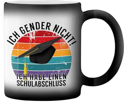Ich Gender Nicht Ich Habe Einen Schulabschluss Fun Lustige Trend Black Magic Tasse Mug