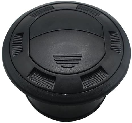 ZHjLut Klimaanlage Entlüftung Schwarzer verschließbarer drehbarer 75-mm-Entlüftungsauslass Klimaanlagen-Entlüftung Auto-Klimaanlagen-Auslass-Zubehör