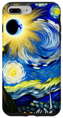 Hülle für iPhone 7 Plus/8 Plus Art Solar Eclipse 2024 Totality Sonnenfinsternis Brille