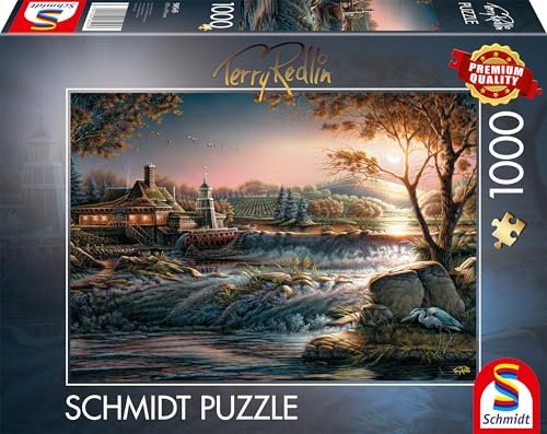 Schmidt Spiele 58545 Lichter in der Wildnis, Terry Redlin, 1000 Teile Puzzle