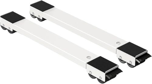 2Pcs Extendable Appliance movers Telescopic Appliance rollers Universal Appliance Dolly Roller for Furniture Washing Machine Tumble Dryers Dishwasher Cookers Fridge Refrigerator Move Easily Upto 300KG